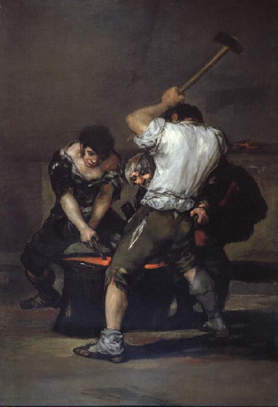 Francisco Goya The Forge oil painting image